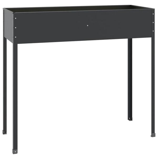 vidaXL Vrtna sadilica antracit 100,5 x 40,5 x 90 cm pocinčani čelik