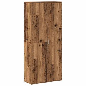 vidaXL Visoki ormarić Staro drvo 80 x 35 x 180 cm Konstruirano drvo