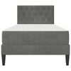 vidaXL Okvir kreveta s madracem Tamno siva 90 x 190 cm Bar&scaron;un