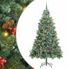 vidaXL Umjetno božićno drvce 300 LED lampica Topla bijela PVC i metal