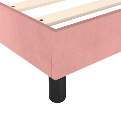 vidaXL Okvir za krevet ružičasti 100x200 cm baršunasti