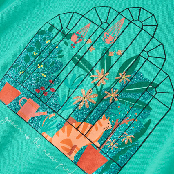 Dječja majica boja mente 140