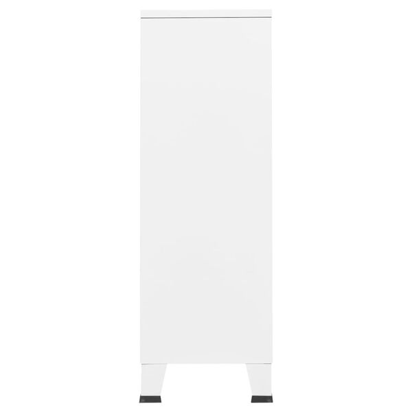 vidaXL Industrijski ormar bijeli 67 x 35 x 107 cm čelični