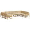 vidaXL Set vanjskih sofa 9 kom. Bijela i bež