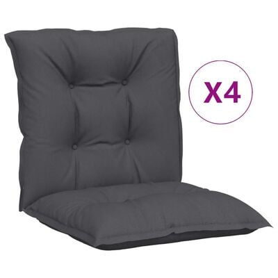 vidaXL Jastuci za vrtne stolice 4 kom antracit 100x50x7 cm od tkanine