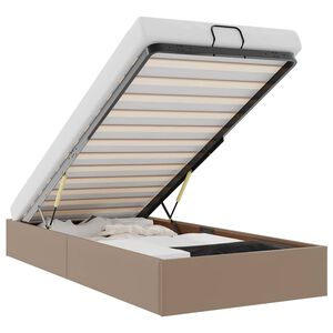 vidaXL Okvir kreveta bez madraca cappuccina 90x200 cm od umjetne kože