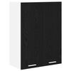 vidaXL Viseći ormarić Crni hrast 60 x 31 x 80 cm Konstruirano drvo