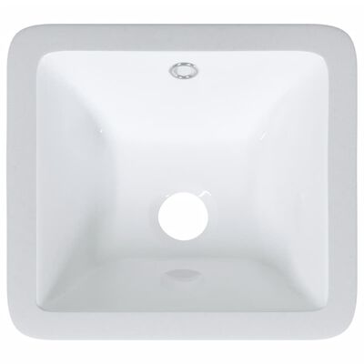 vidaXL Kupaonski umivaonik bijeli 30,5x27x14 cm pravokutni keramički