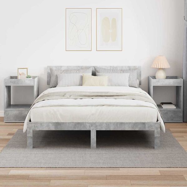 vidaXL Konačna Stolić 2 pcs Betonski sivi 40 x 40 x 56 cm