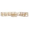 vidaXL Set vanjskih sofa 8 kom. Bijela
