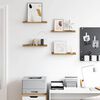 vidaXL Polica na zidu 4 pcs Smeđa 40 x 9 x 3 cm Konstruirano drvo