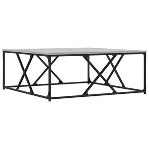 vidaXL Stolić za kavu siva boja hrasta 100x100x40 cm konstruirano drvo