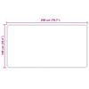 vidaXL Traka za tepih MARSA Krema 200 x 100 cm Poliester i PVC