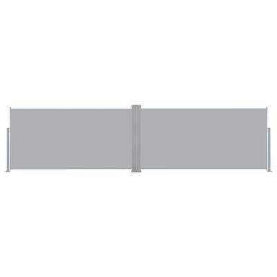 vidaXL Bočna Tenda Uvlačiva 160x600 cm Siva