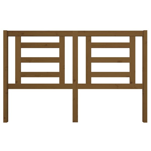 vidaXL Uzglavlje za krevet boja meda 156 x 4 x 100 cm masivna borovina