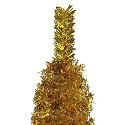 vidaXL Usko božićno drvce zlatno 120 cm