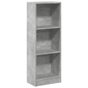 vidaXL Regal za knjige boja betona 40x24x109 cm konstruirano drvo