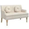 vidaXL Klupa s jastucima 113 x 64,5 x 75,5 cm platnena