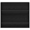 vidaXL Polica za časopise Crni hrast 80 x 12 x 70 cm Konstruirano drvo