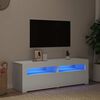 vidaXL TV ormarić s LED svjetlima bijeli 120 x 35 x 40 cm