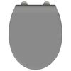 vidaXL WC s brzim otpuštanjem prikladan za sjedalo Siva