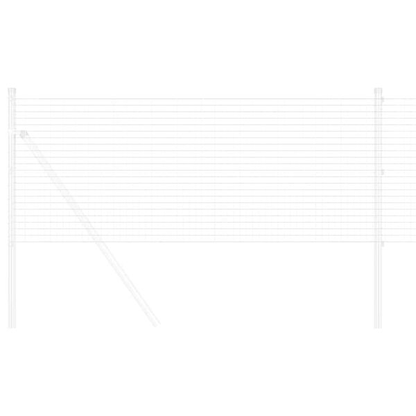 vidaXL Zavarena žičana ograda Srebrno 0.4 x 10 m