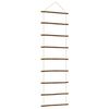 vidaXL Zidni ukras u obliku ljestava 50x150 cm prirodna grana