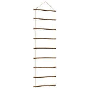 vidaXL Zidni ukras u obliku ljestava 50x150 cm prirodna grana