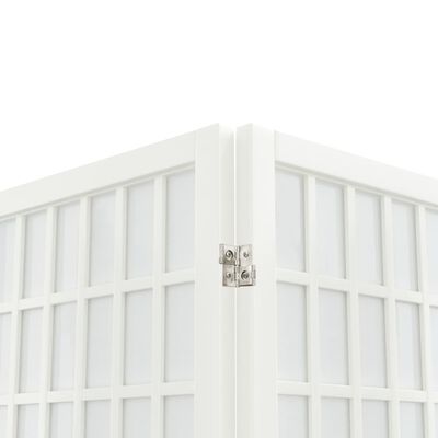 vidaXL Sklopiva sobna pregrada 3 panela japanski stil 120x170cm bijela
