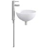 vidaXL Umivaonik za kupaonicu Krom 32 x 32 x 13 cm Metal