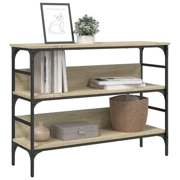 vidaXL Konzolni stol boja hrasta sonome 100x32x75 cm konstruirano drvo