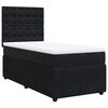 vidaXL Box spring krevet s madracem crni 80 x 200 cm bar&scaron;unasti