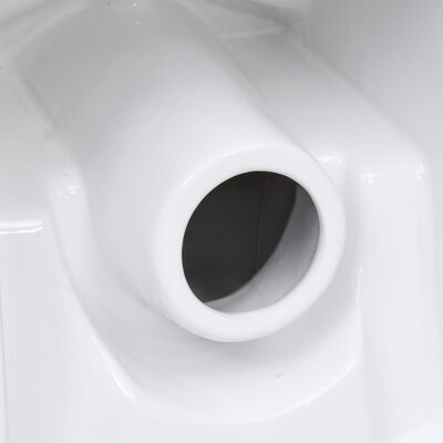 vidaXL Keramička toaletna školjka sa stražnjim protokom vode bijela
