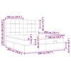 vidaXL Otomanski okvir kreveta s madracima krem 200x200cm od tkanine