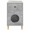 vidaXL Mačja Kuća Beton 72 x 42.5 x 70 cm Konstruirano drvo