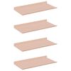 vidaXL Lebdeća polica Zidne 4 pcs Ružičasta 40 x 18 x 2,5 cm Čelik
