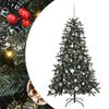 vidaXL Umjetno božićno drvce Zelena 150 cm PVC, Plastika i Čelik
