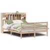 vidaXL Krevet s regalom za knjige bez madraca 140x190 cm od borovine