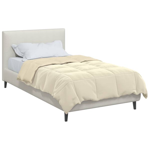 vidaXL Ljetni pokrivač &Scaron;onerisan Krema 140 x 220 cm Mikrovlakna