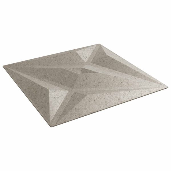vidaXL Zidne panele 48 pcs Zvijezda beton 50 x 50 cm XPS pjena