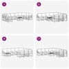 vidaXL Set vanjskih sofa s jastukom 11 pcs Prirodna i antracit