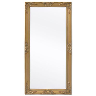 vidaXL Zidno ogledalo u baroknom stilu 120 x 60 cm zlatno
