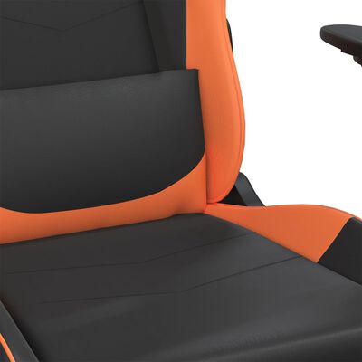 vidaXL Igraća stolica crno-narančasta od umjetne kože