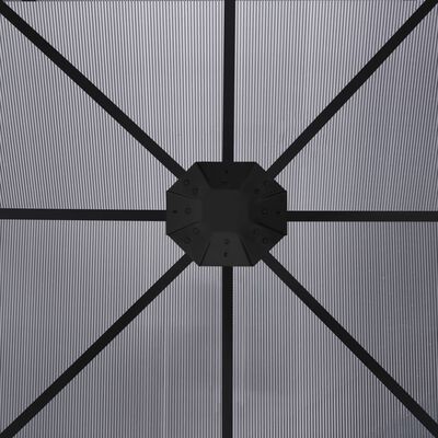 vidaXL Sjenica sa zastorima 300 x 300 x 265 cm antracit