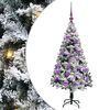 vidaXL Umjetno božićno drvce Bijelo 120 cm PVC i Čelik i Plastika