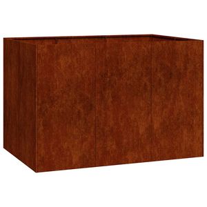 vidaXL Sadilica boja hrđe 120x80x80 cm od pohabanog čelika