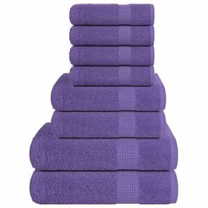vidaXL Set ručnika od 8 dijelova FROGN ljubičasti 360 g/m&sup2;