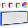 vidaXL LED kupaonsko ogledalo smeđi hrast 100x8,5x37 cm