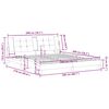 vidaXL Okvir za krevet bez madraca Zadar crni 200x200 cm od umjetne kože