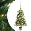 vidaXL Božićno drvce s 150 LED svjetlima s stalakom Zelena 65 cm PE